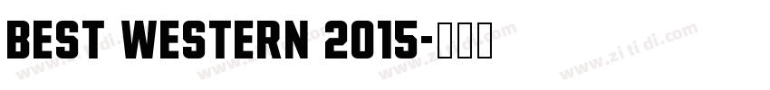 Best Western 2015字体转换